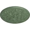 Ekena Millwork Baile Ceiling Medallion (Fits Canopies up to 6"), Hand-Painted Athenian Green, 31 1/4"OD x 2 1/4"P CM31BAAGF - alternate 4